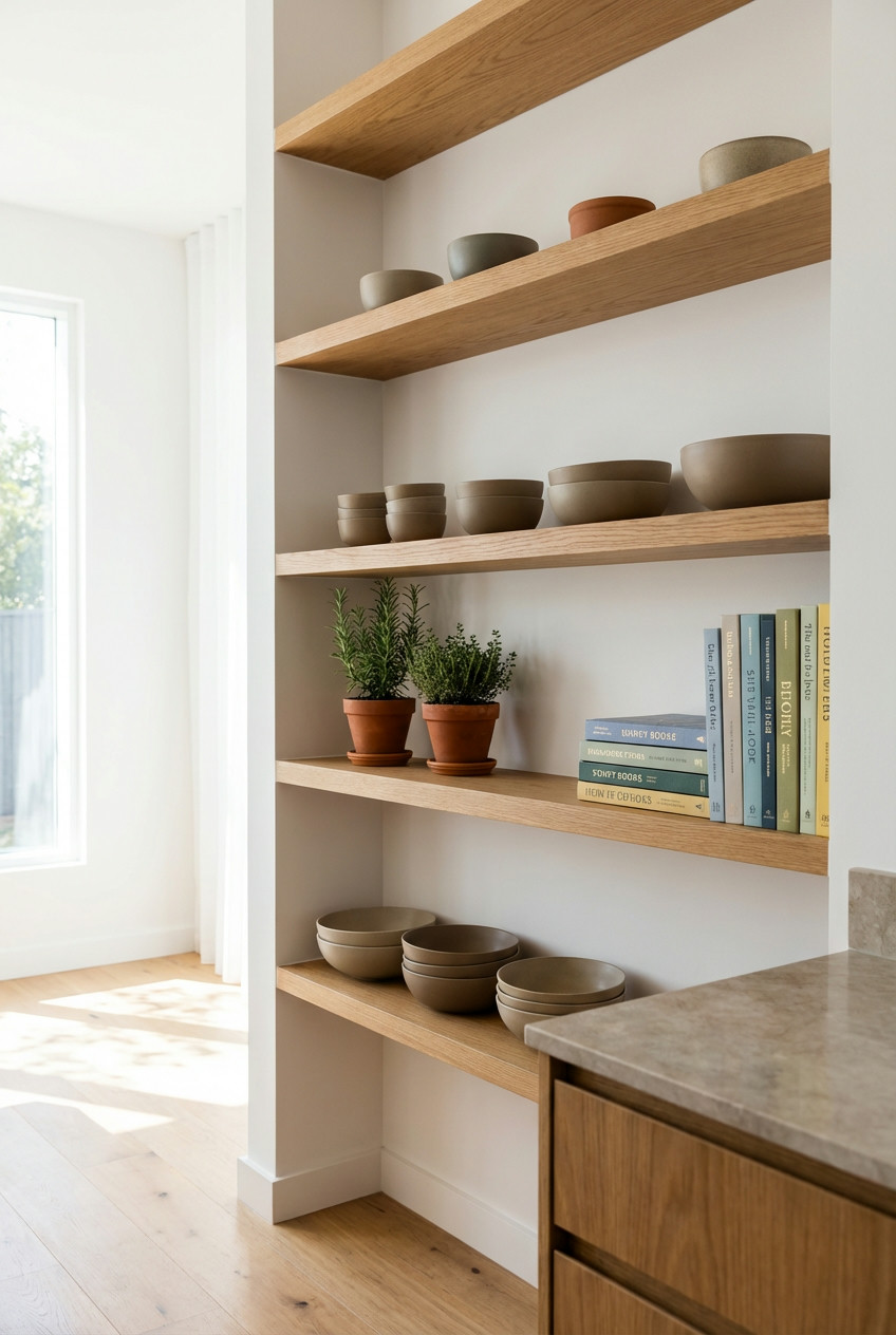 Curated Kitchen Shelving 1