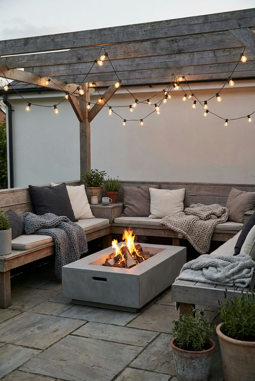 Cozy Fire Pit Lounge 1