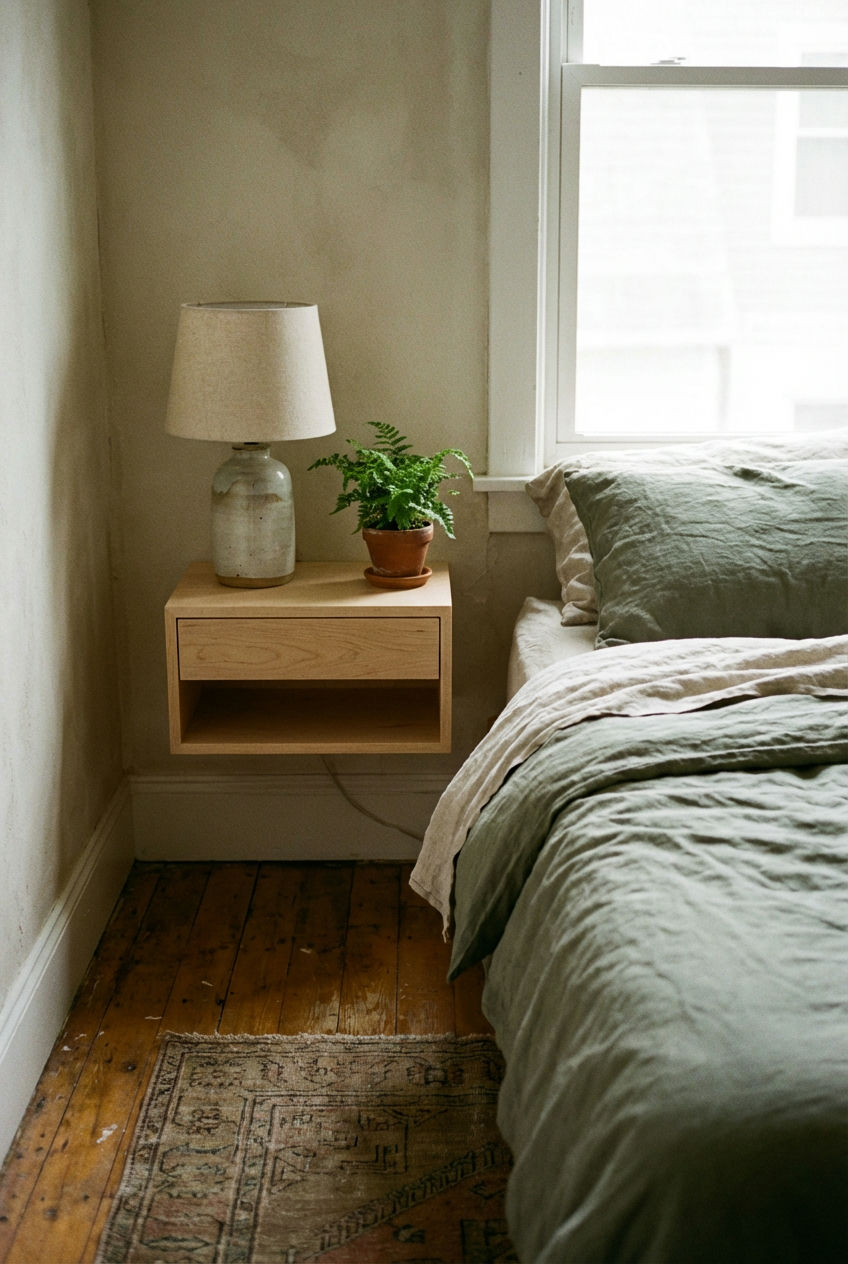 Floating Nightstands for Space 1