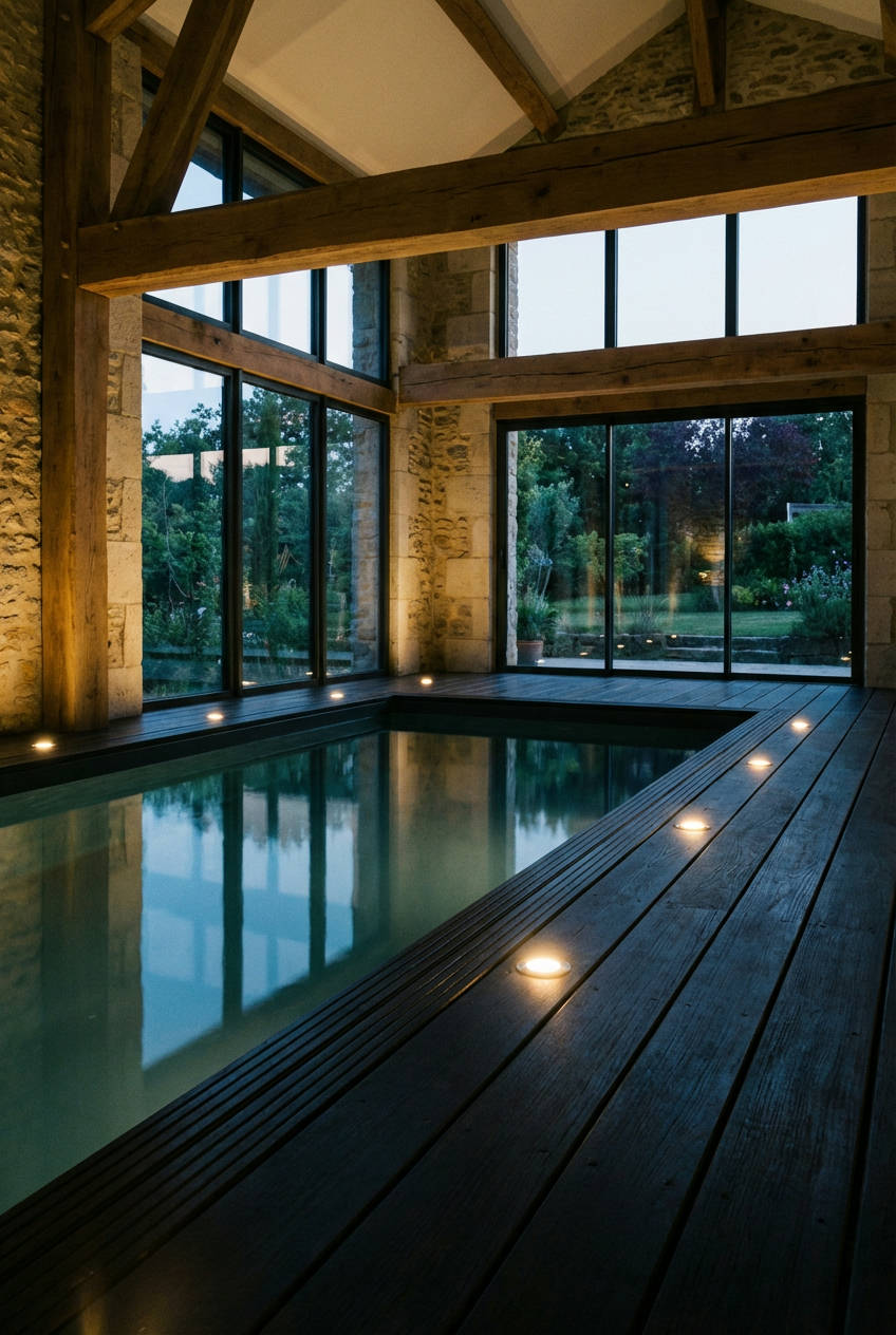 Minimalist Black Pool Deck 2