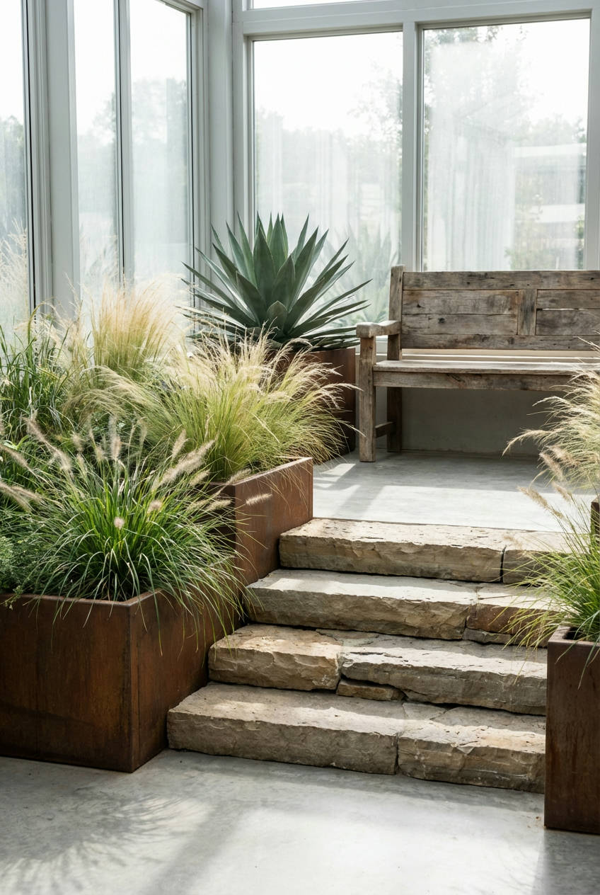 Corten Steel & Natural Materials 1