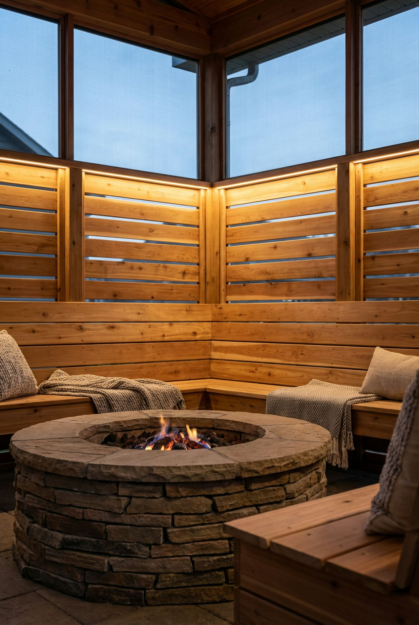 Fire-Pit-with-Decorative-Privacy-Screens-2