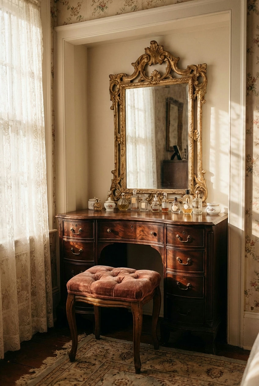 Vintage Charm Vanity Nook 2