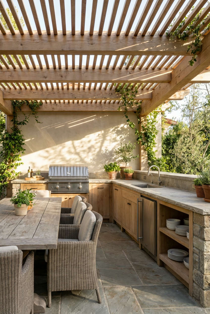 Outdoor Kitchen and Dining 1