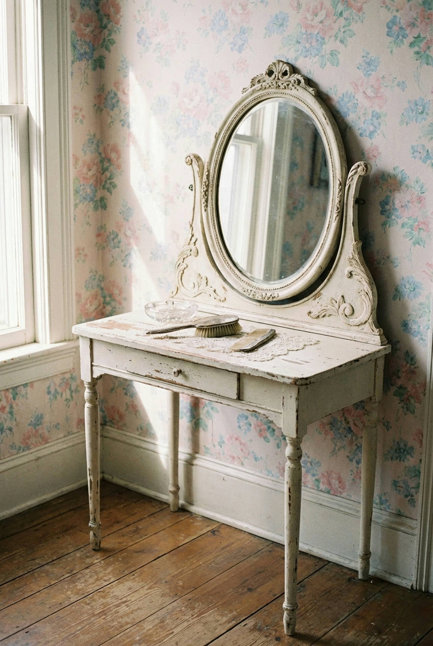 Vintage Charm Vanity Nook 1