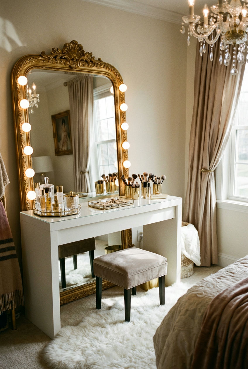 Glamorous Hollywood-Regency Vanity 2