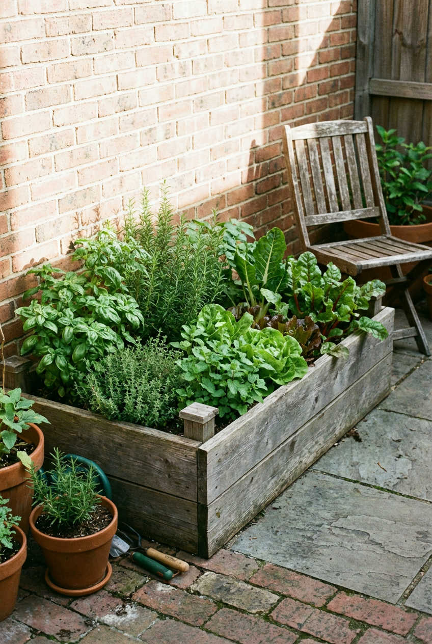 Compact Herb and Vegetable Garden 1