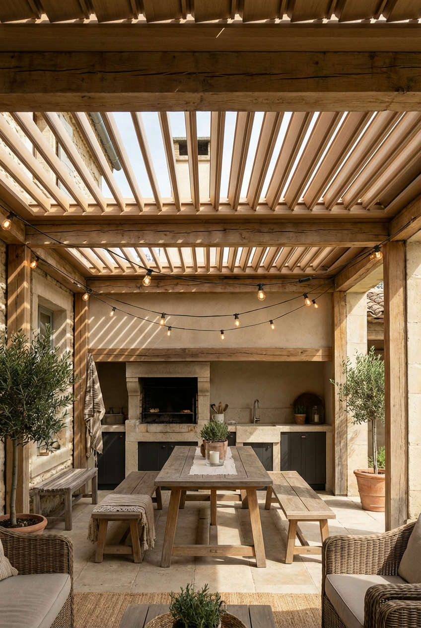 Pergolas with Retractable Covers 2
