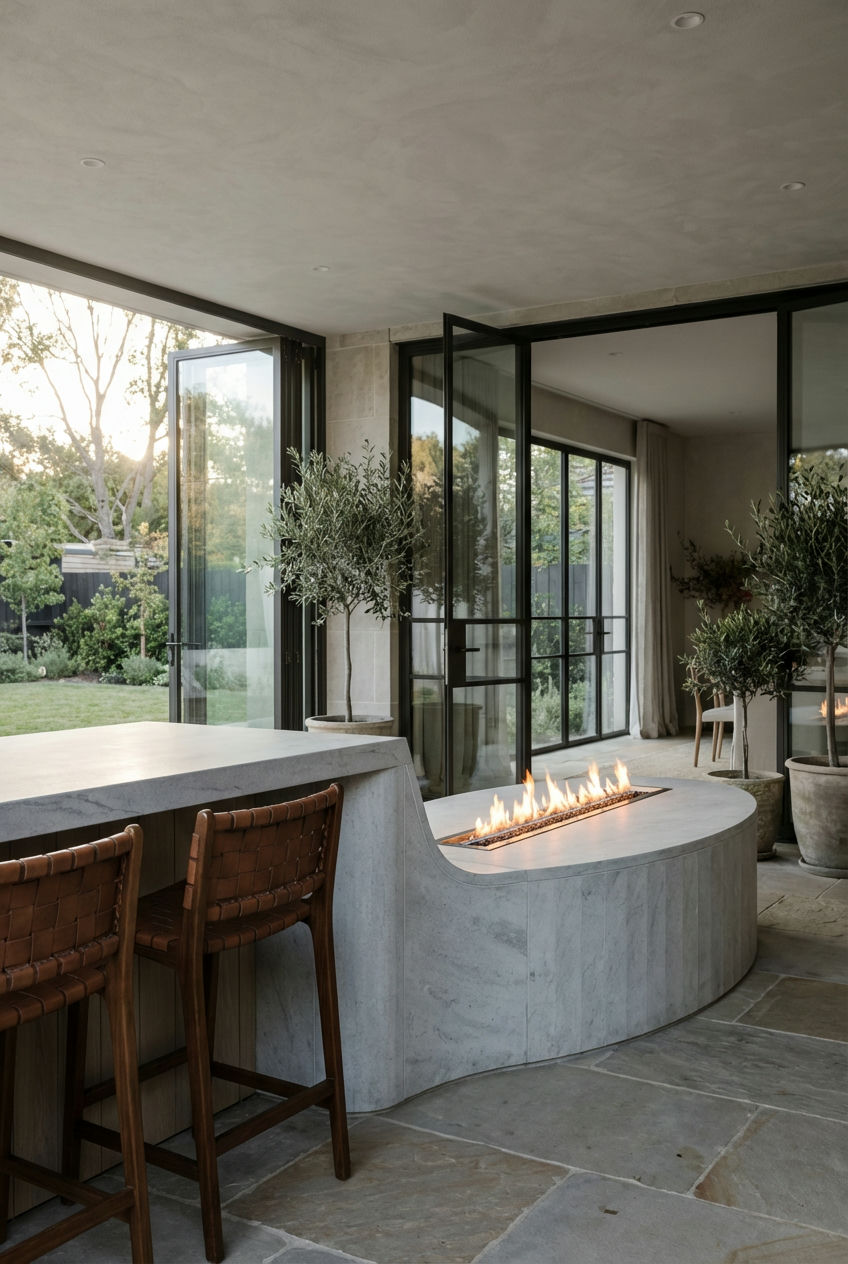 Fire-Pit-with-Built-In-Bar-Counter-1