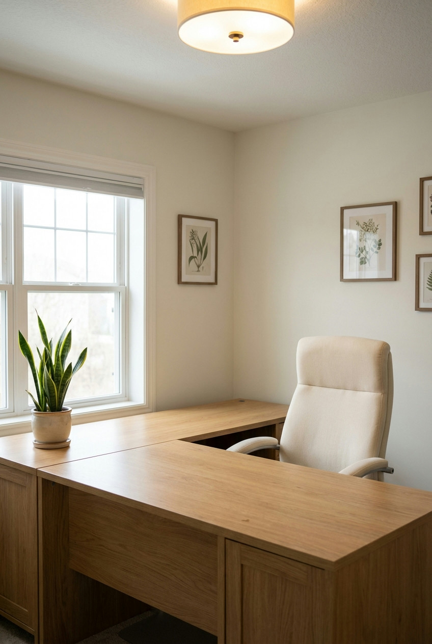 Warm Minimalist Office 1