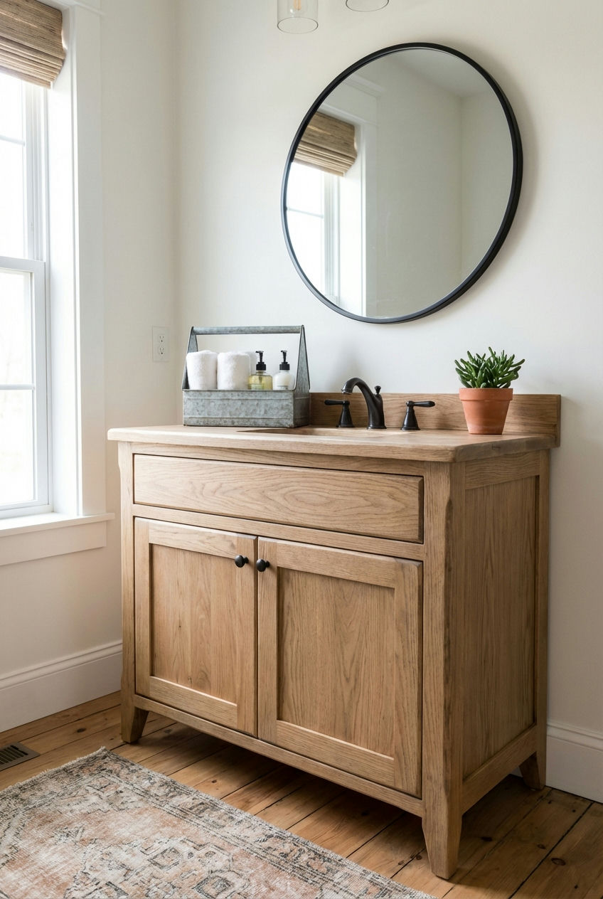 Rustic Farmhouse Vanity 2