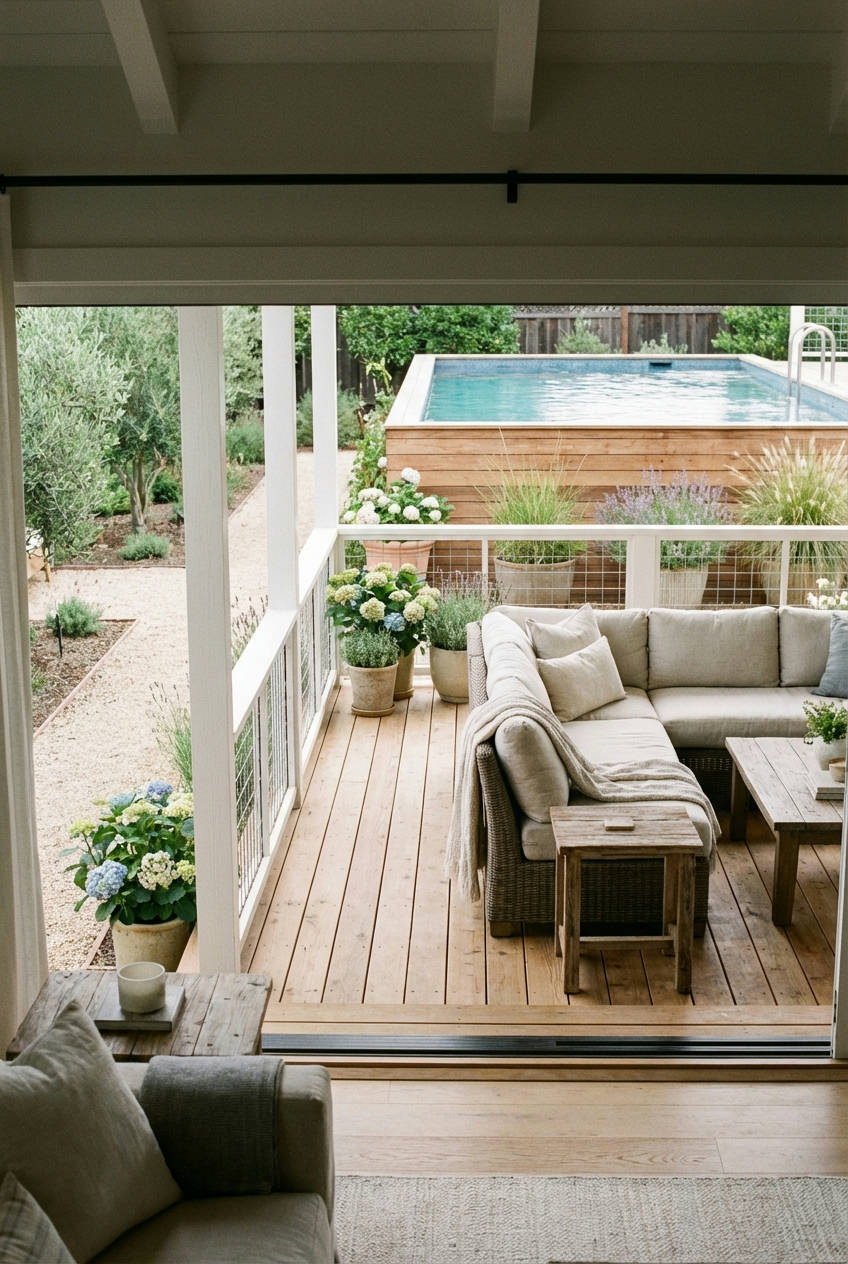 Modern Farmhouse Deck Off House 1