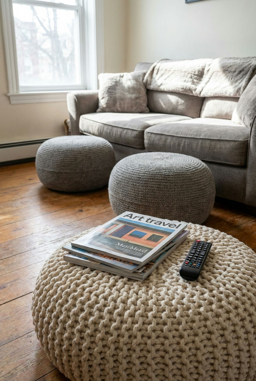 The Appeal of Knitted Poufs and Ottomans 1