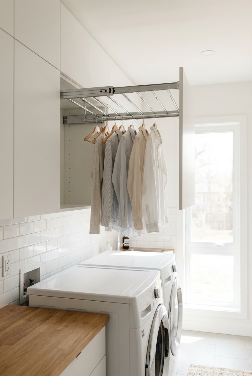 Built-In-Clothes-Rack 1