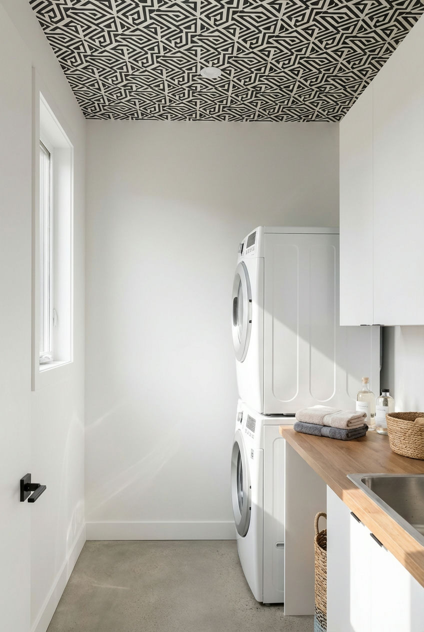 Wallpapered-Ceiling 2