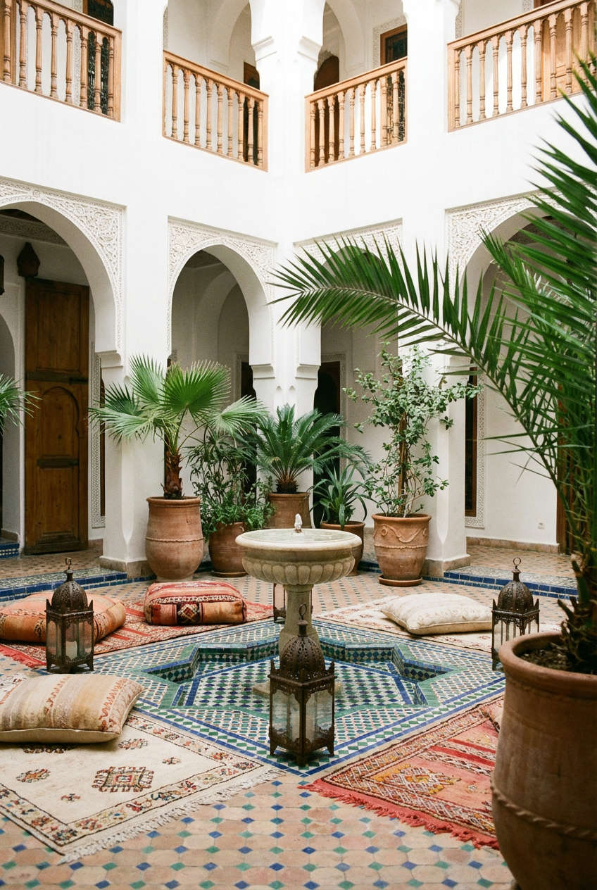 Moroccan Riad Courtyard 1