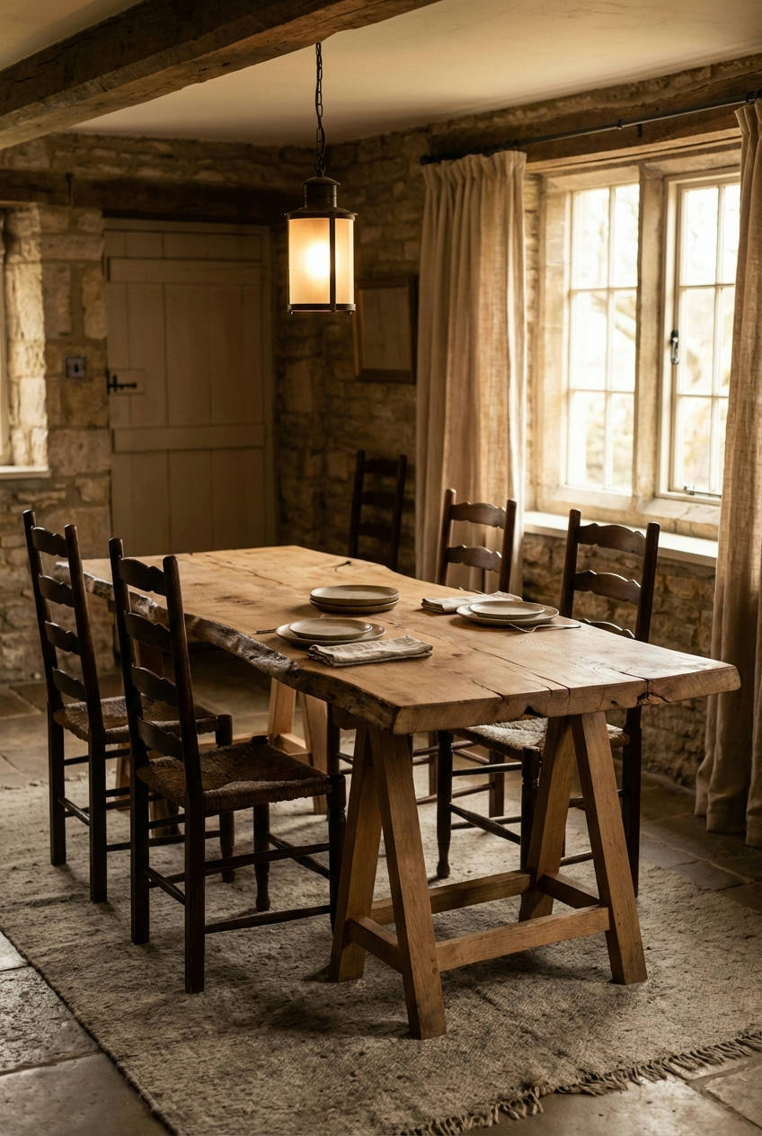 Natural Wooden Slab Table 1