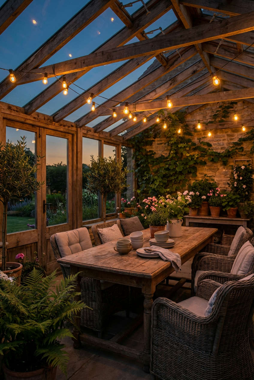 Outdoor Patio with Lighting 1