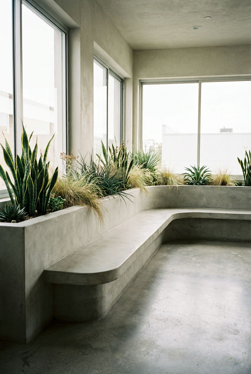 Integrated Planters & Seating 1