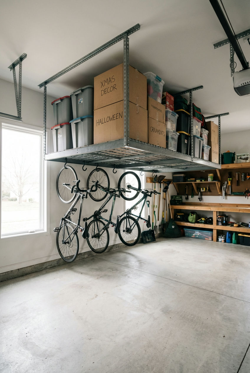 Overhead Racks for Seasonal Storage 2