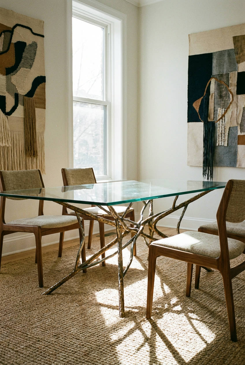 Glass Top with Artistic Base 1
