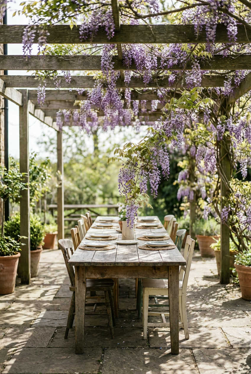 Pergola Covered Lounge Area 2
