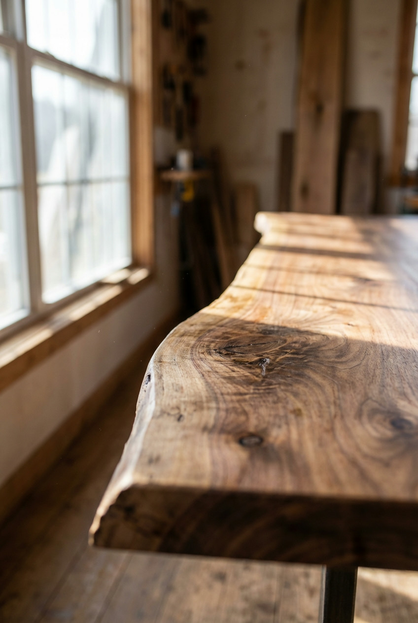 Natural Wooden Slab Table 2