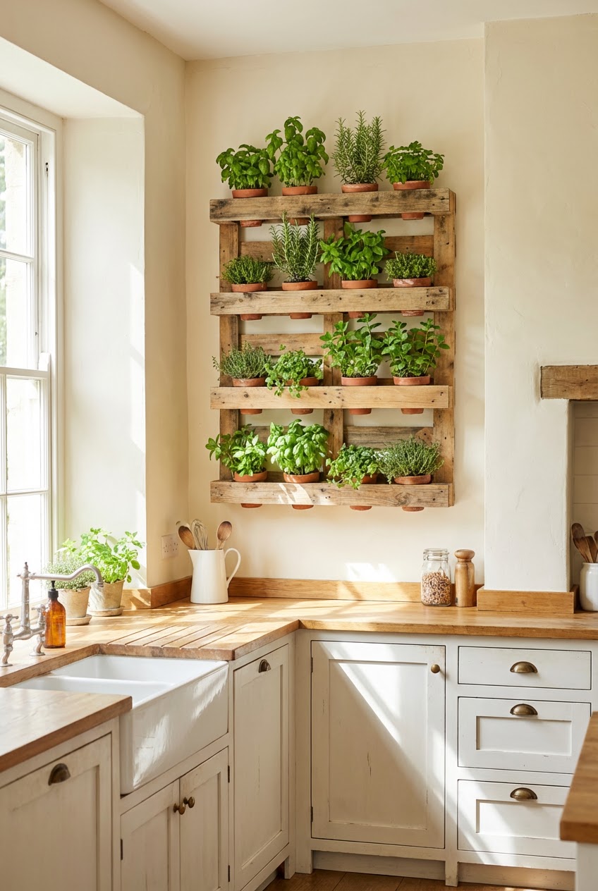 Vertical Garden or Herb Wall 1