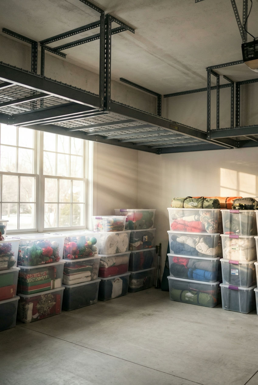 Overhead Racks for Seasonal Storage 1