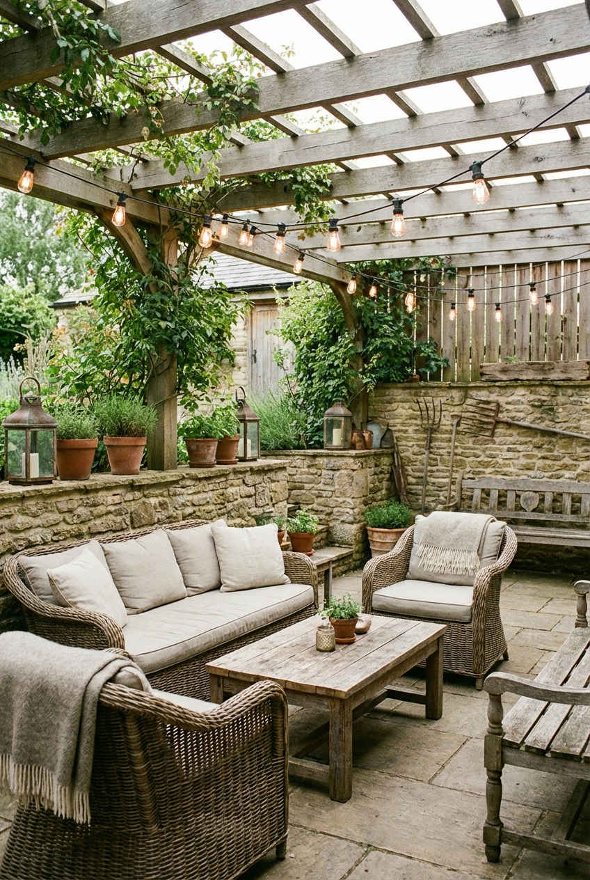 Rustic Farmhouse Pergola 1