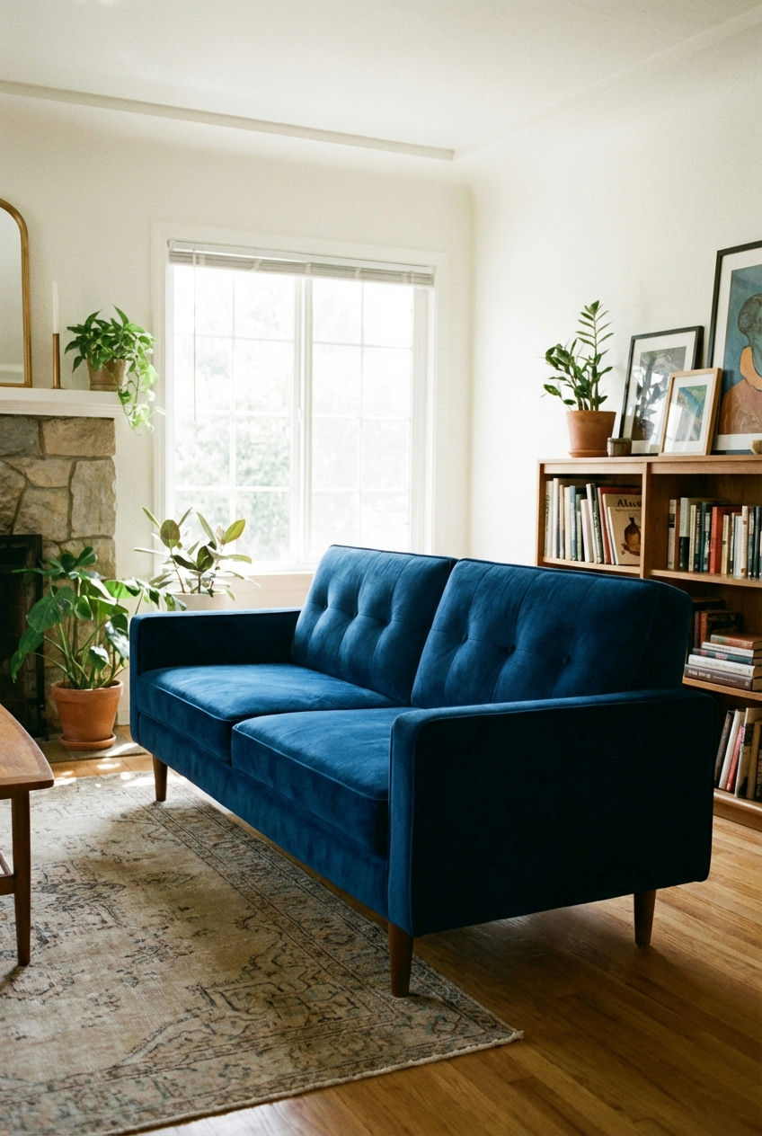Velvet Upholstery in Rich Hues 1