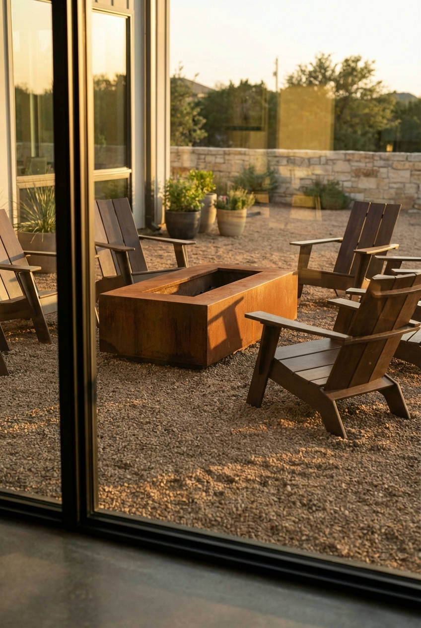 Rectangular Modern Fire Pit 2