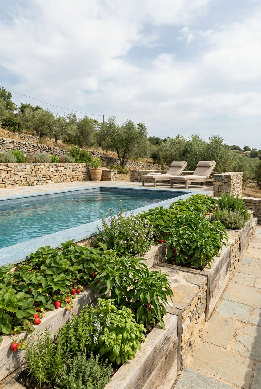 Edible Gardens Near Pool 2