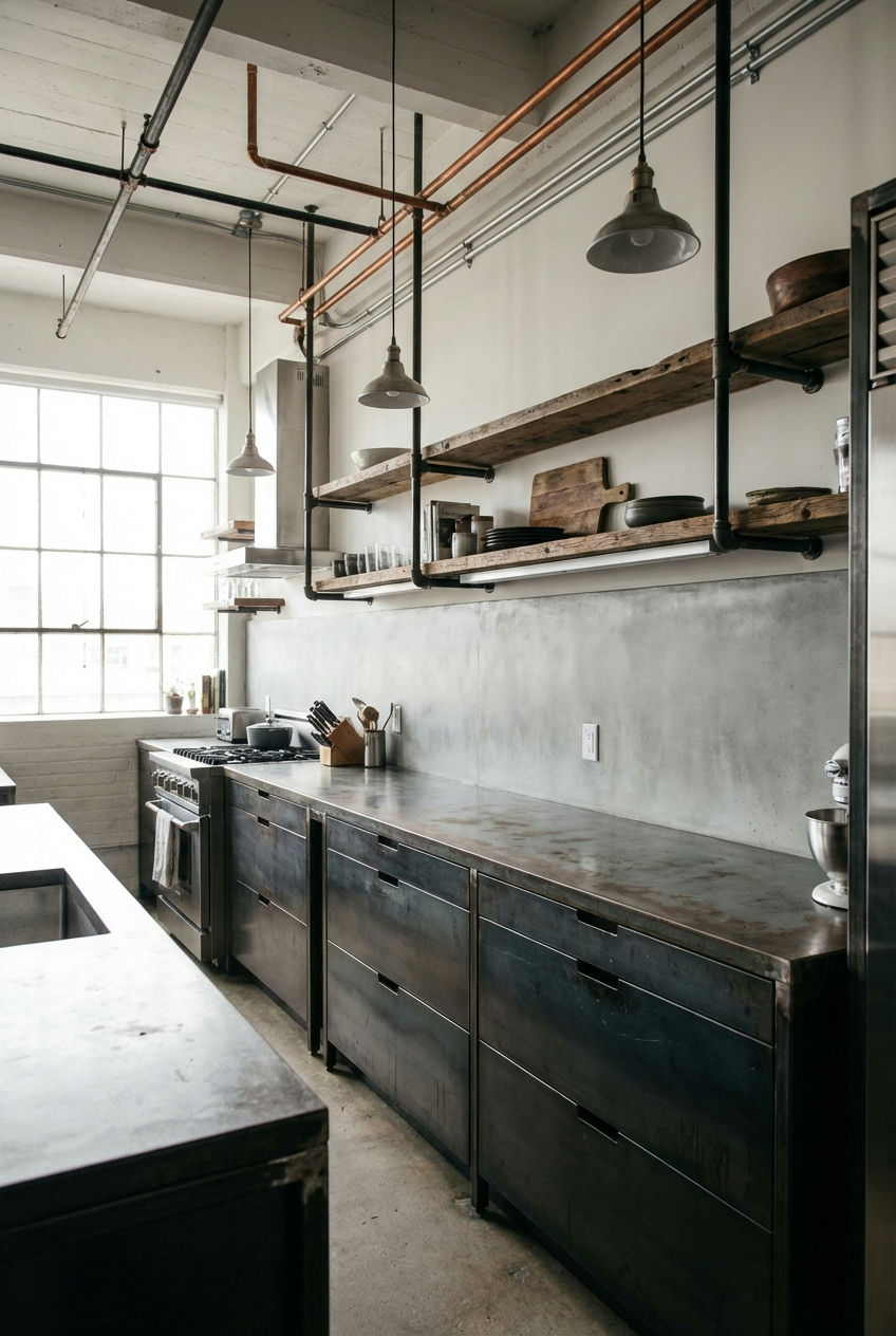 Concrete Slab Backsplash 1