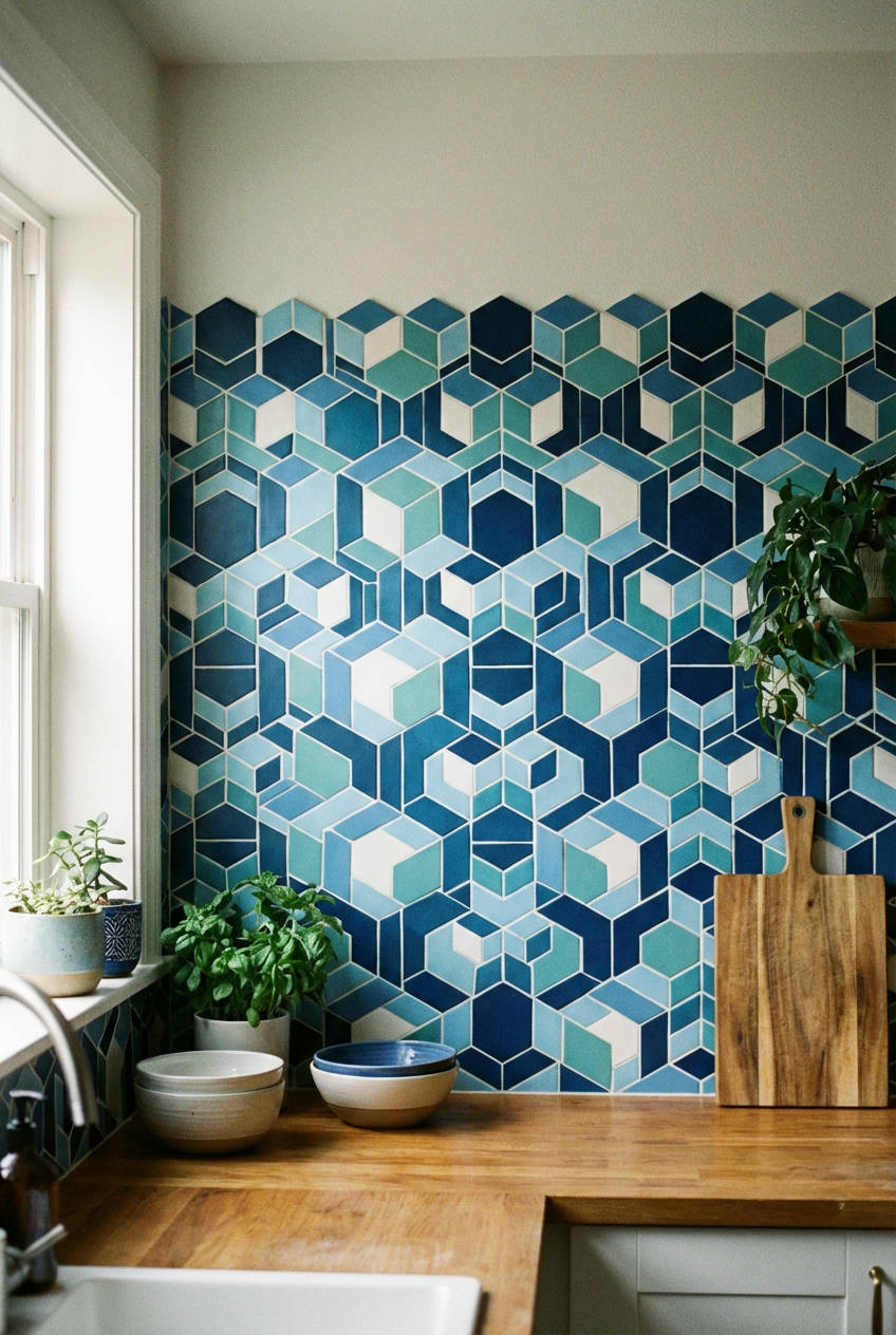 Geometric Patterned Tiles 1