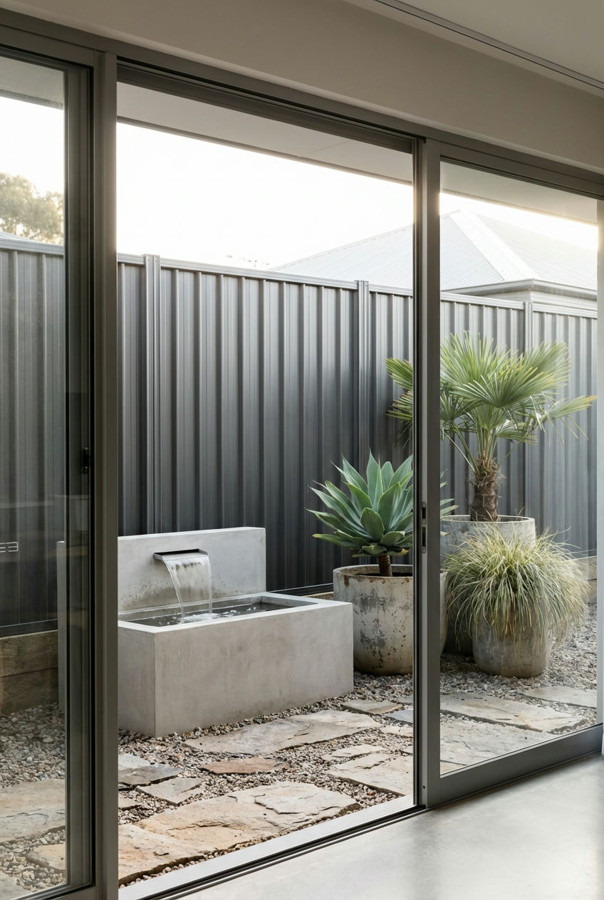 Horizontal Redwood Privacy Fence 2