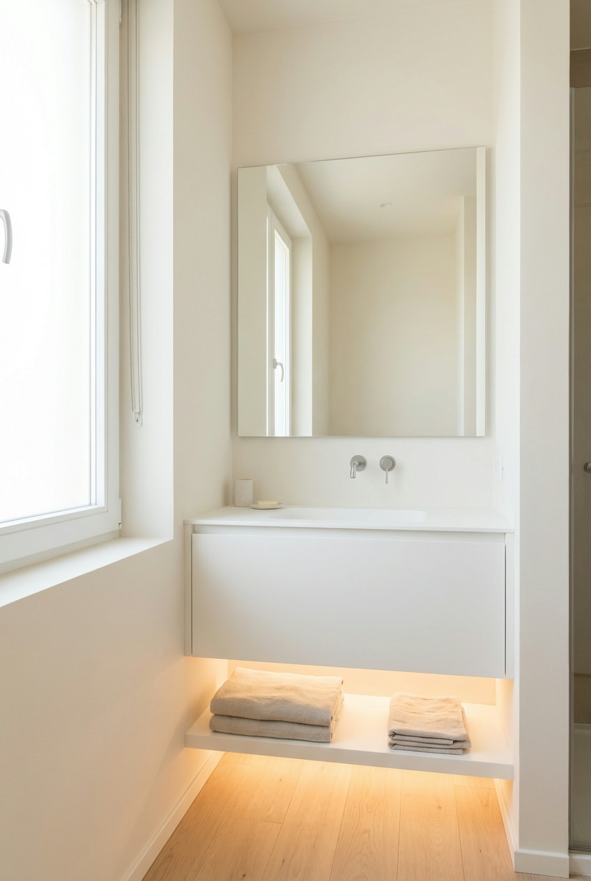Floating Vanities Save Floor Space 2