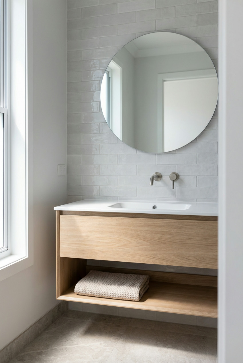 Floating Vanities Save Floor Space 1