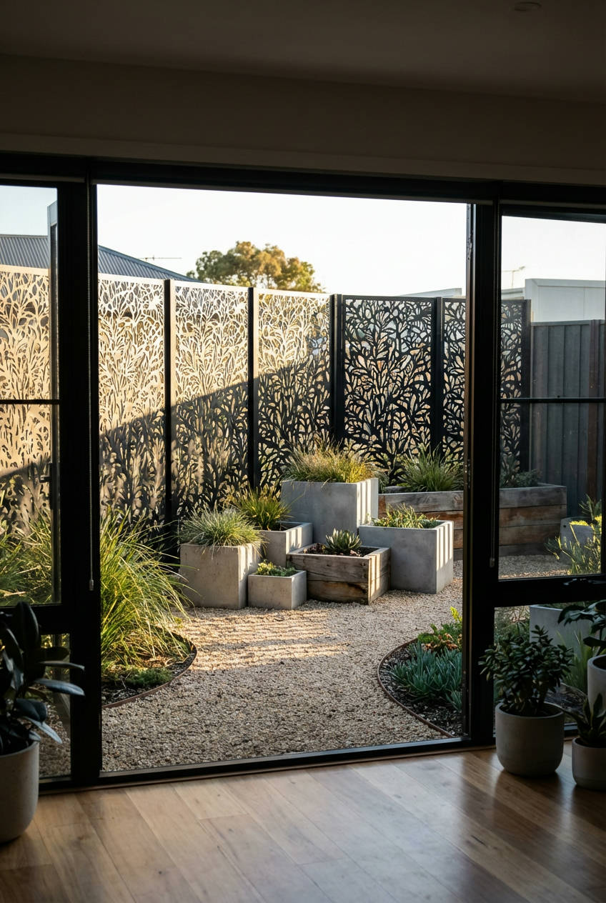 Picket Fence with Wide Panels 2