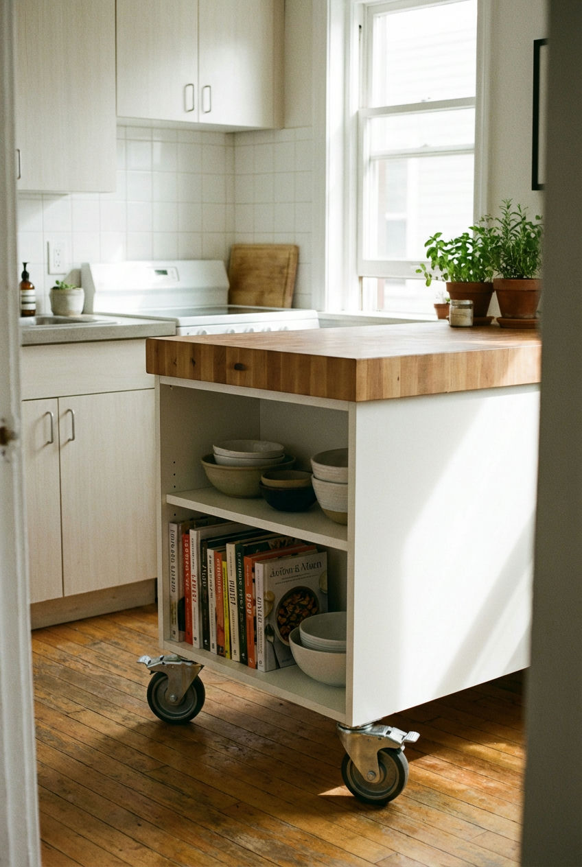 Rolling Kitchen Island Cart 1