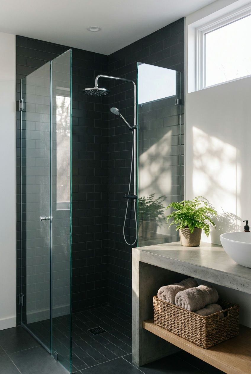 Frameless-Glass-Shower-Enclosure 1