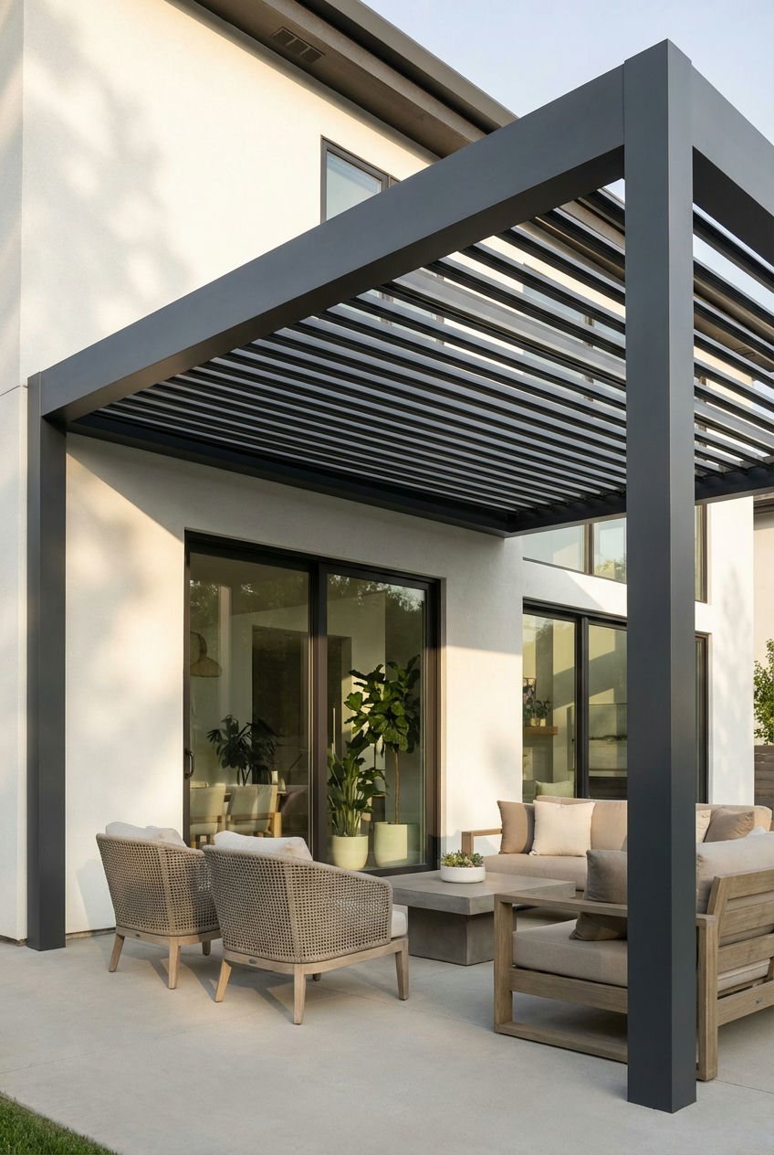 Attached Patio Pergola 2
