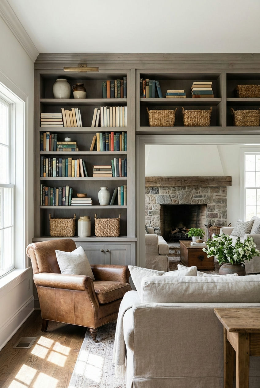 Functional Farmhouse Storage 1