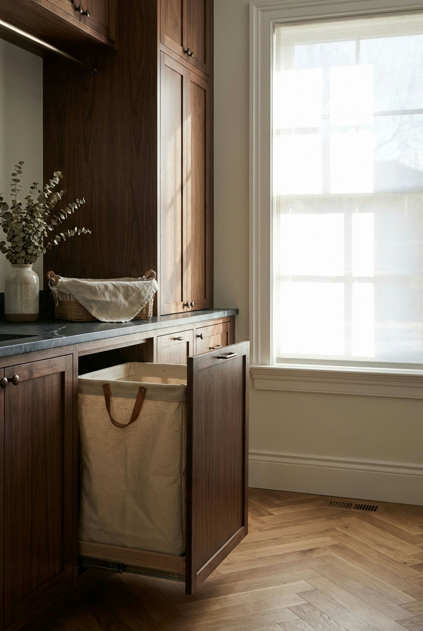 Hidden Pull-Out Hampers 1