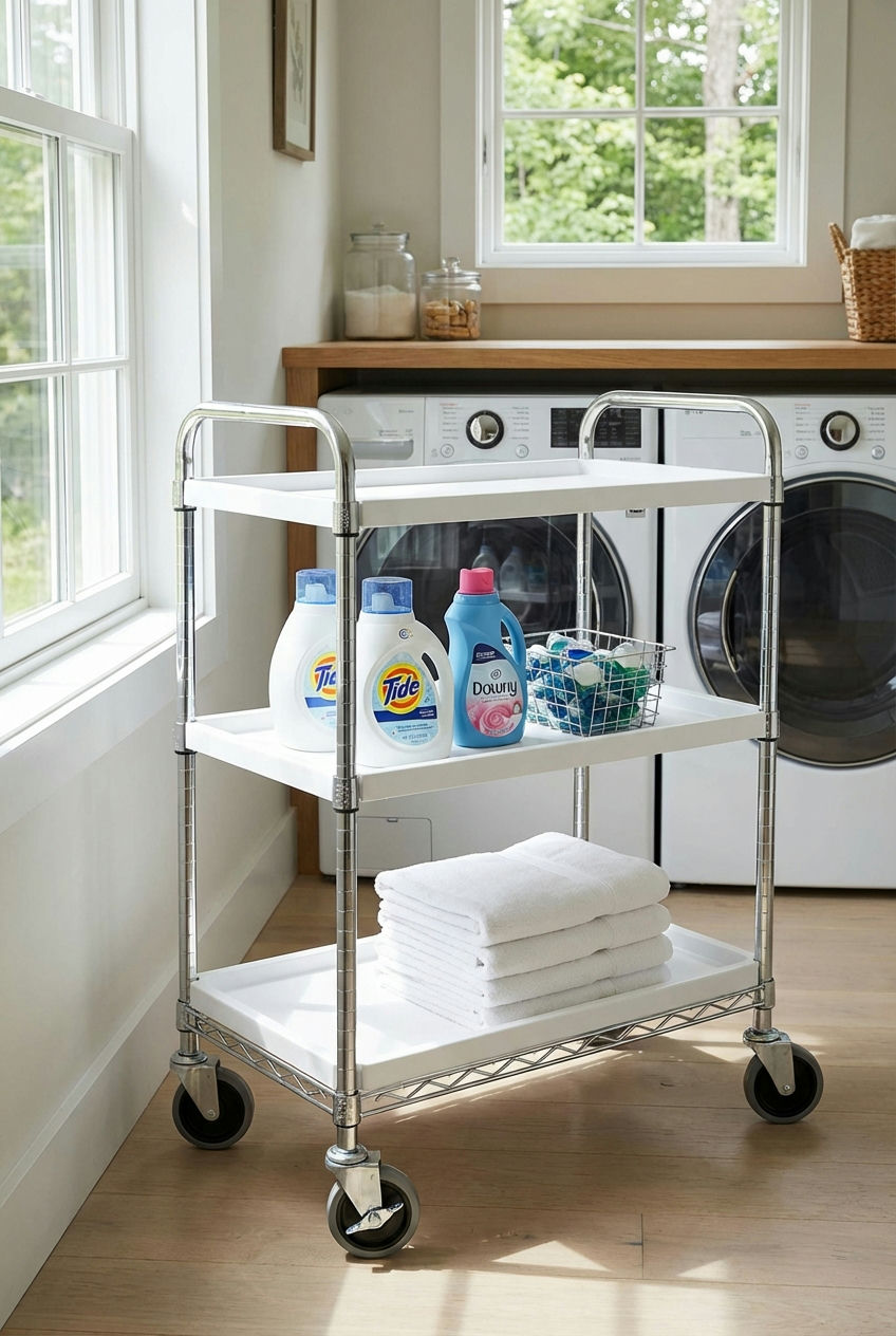 Mobile Laundry Cart 1