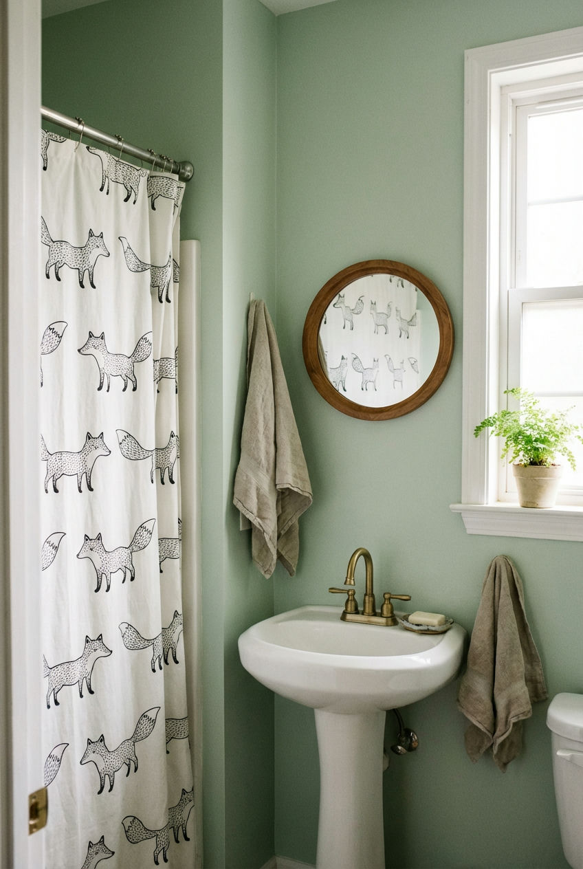 Playful-Patterned-Shower-Curtain 2