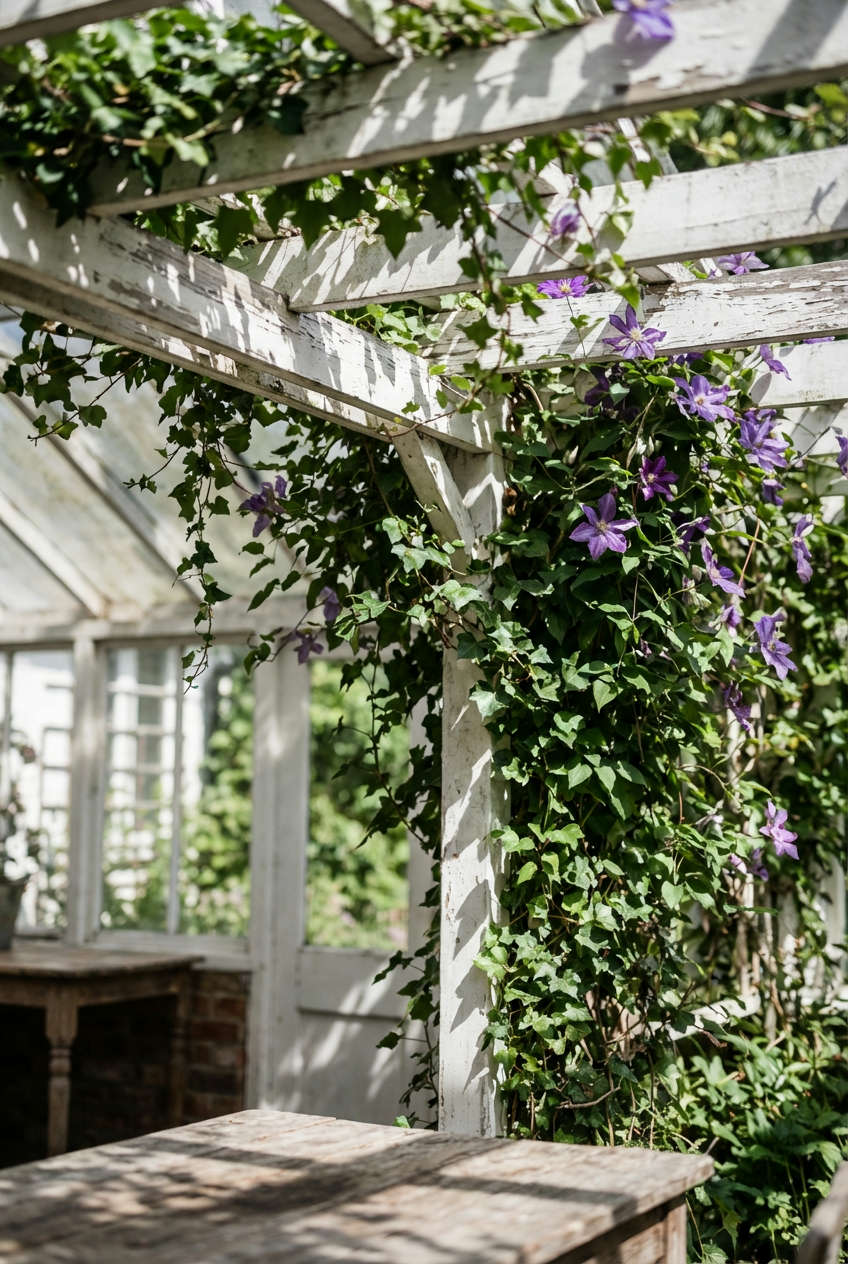 Vine-Covered Garden Pergola 2