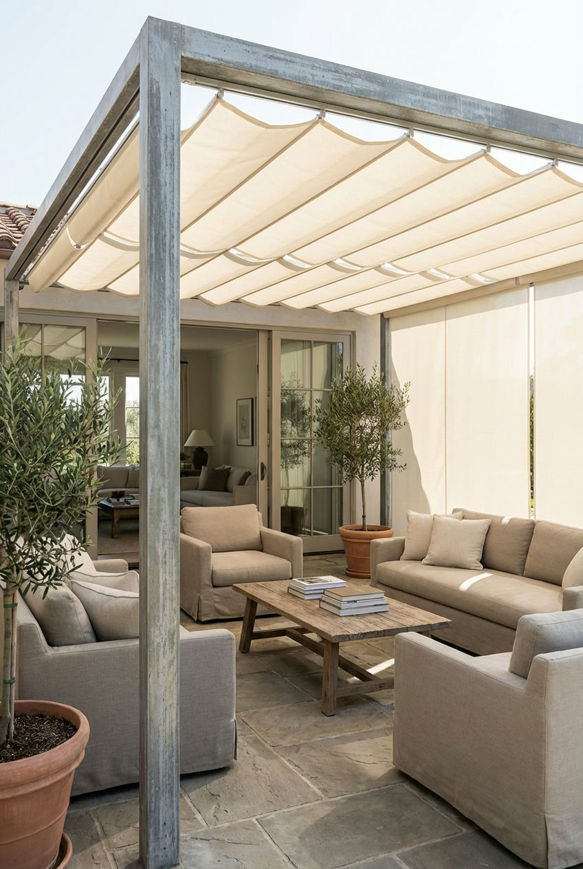 Retractable Canopy Pergola 1