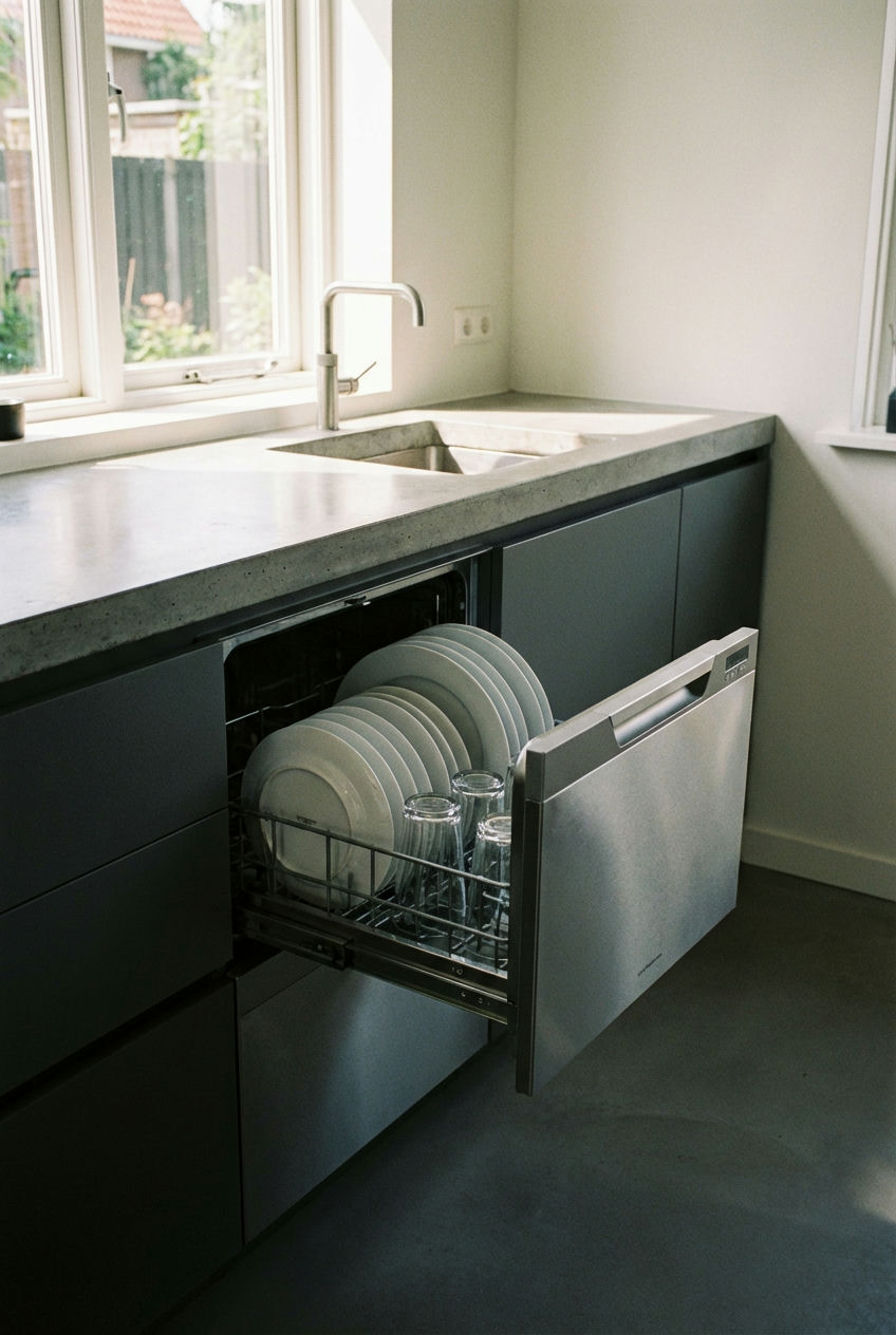 Compact Dishwasher Drawer 1