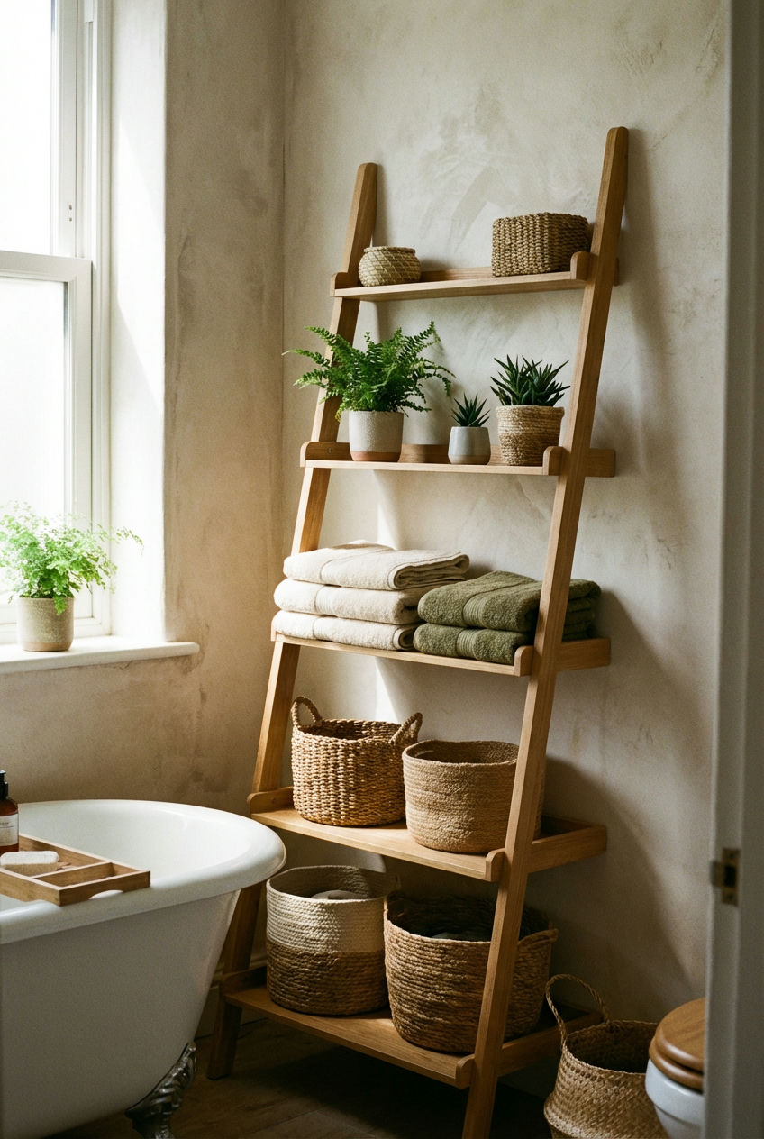Ladder Shelving Adds Charm 1